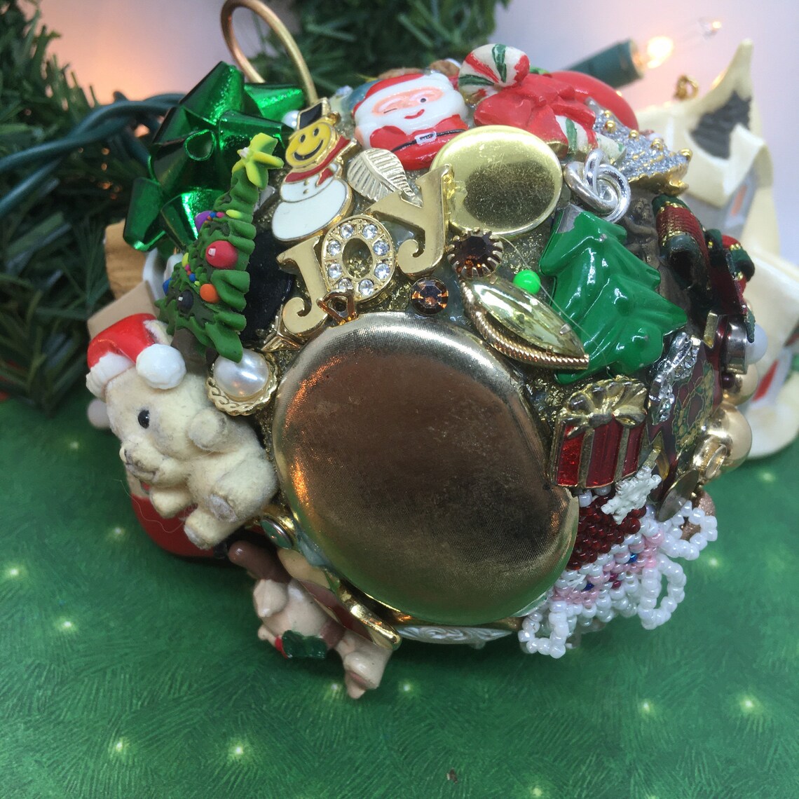 Unique Christmas Themed Ornament Handmade Ornament Jewelry Etsy