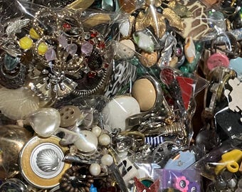 Mixed Scrap Jewelry Bags for Creative Crafts, Upcycle Mix, Recycle Art