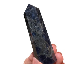 Sodalite tower, blue crystal tower