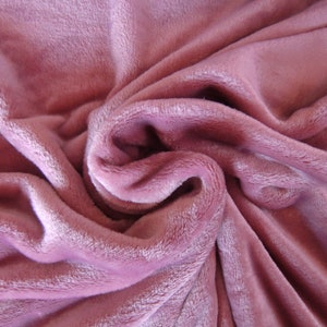 Fleece, flanell, rosa/gammelrosa från Hilco