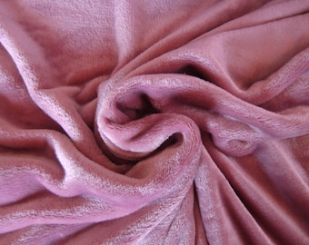 Fleece, Flanelle, rosa/ altrosa von Hilco