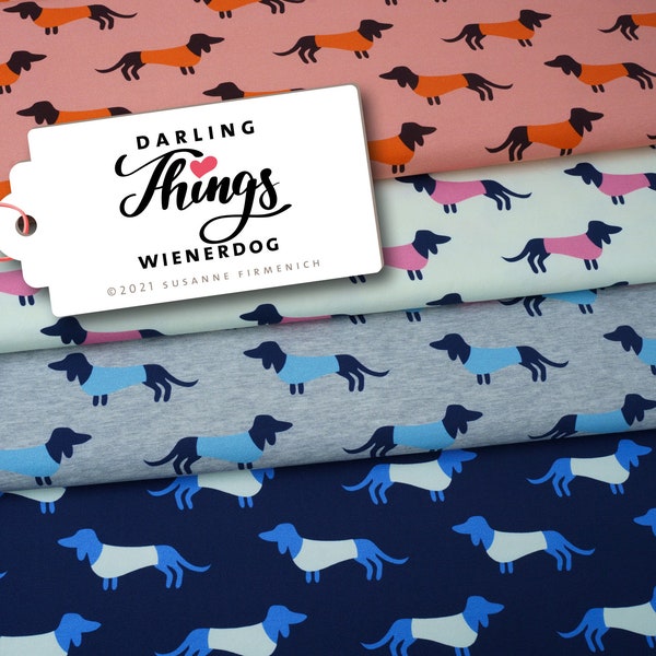 Jersey, Hamburger Liebe Darling Things Wienerdog grey