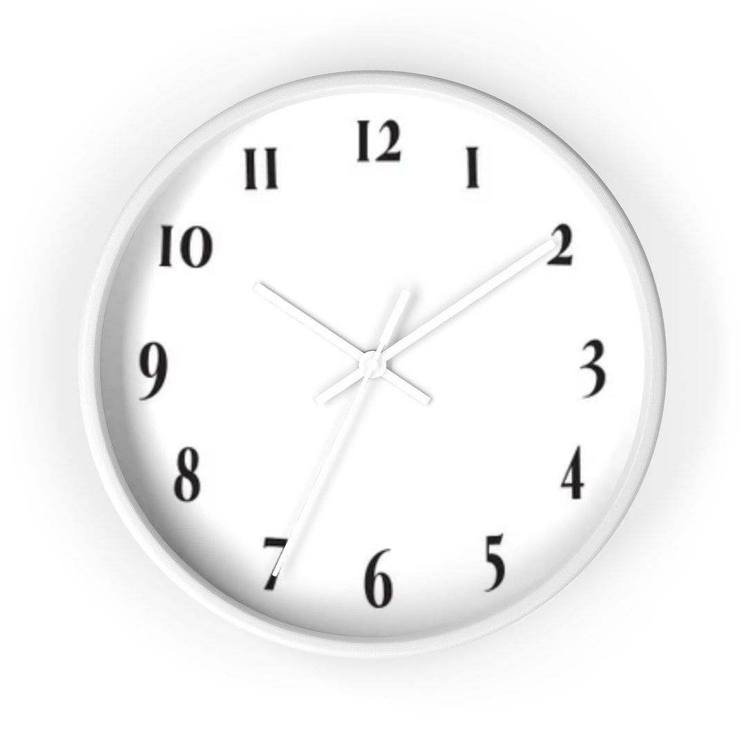 Minimalist Black and White Wall Clock Clock for Office Wall Etsy
