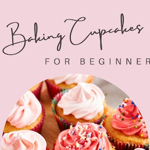 E-Book, Baking Cupcakes for Beginners eBook, Digital Download, Digital product, Bake cupcakes, Recipe eBook, Baking E-Book
