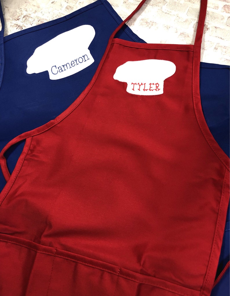 Childs Apron Boys Personalized Apron Personalized Boys Etsy