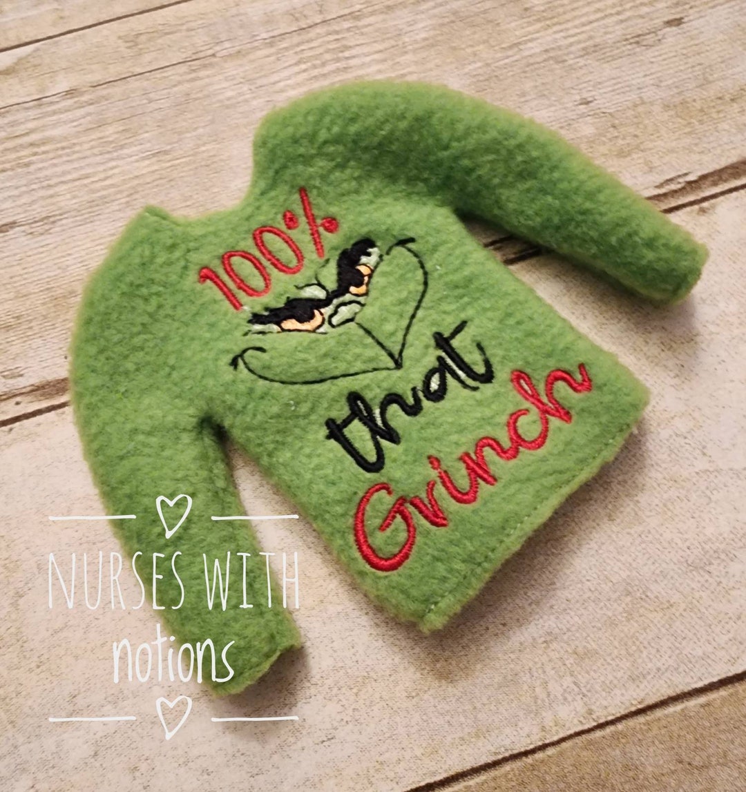 Grinch Elf Sweater/elf Costume Etsy