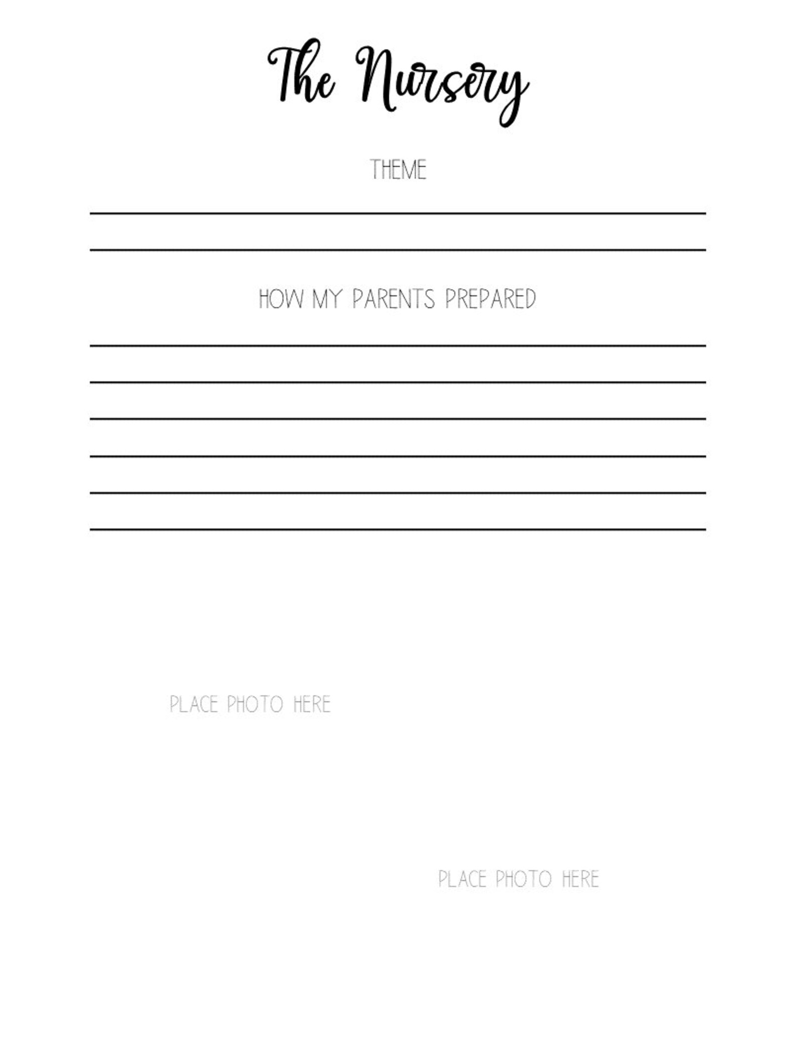 Printable Woodland Baby Book Printable Baby Book Baby Book Etsy