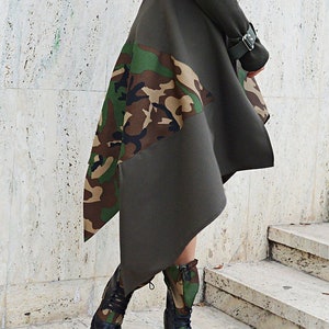 Camouflage Coat, Army Camo Coat Tc107, Urban Hooded Coat, Steampunk ...