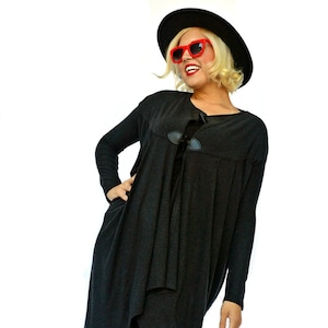 Women Long Cardigan / Asymmetric Tunic / Extra Large Tunic / Wrap Wool Cardigan / Extravagant Asymmetrical Blazer / Wool Top TC12