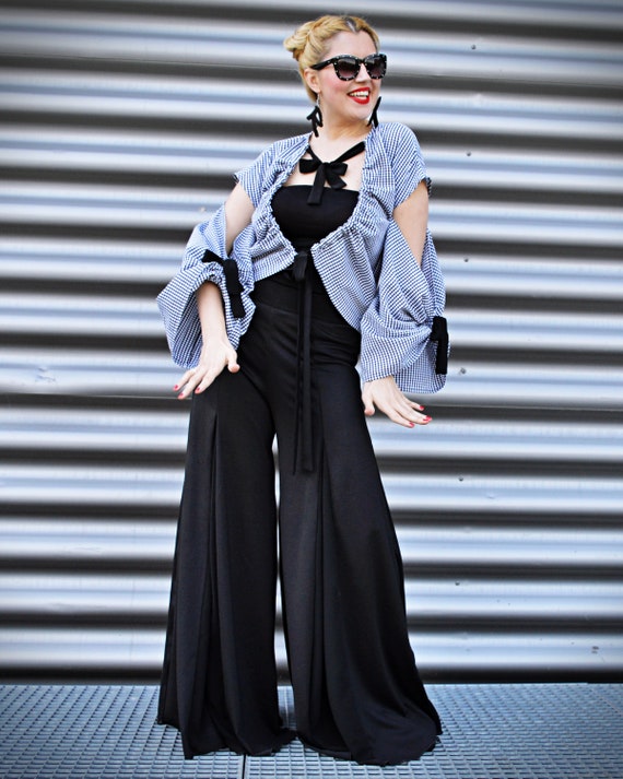 Wide Leg Pants Women Palazzo Pants Bell 