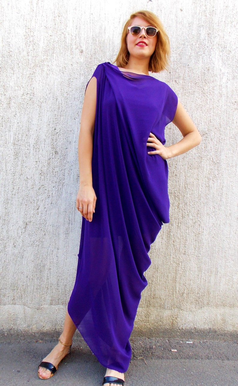 Purple Maxi Dress Party Maxi Kaftan Plus Size Maxi Dress - Etsy