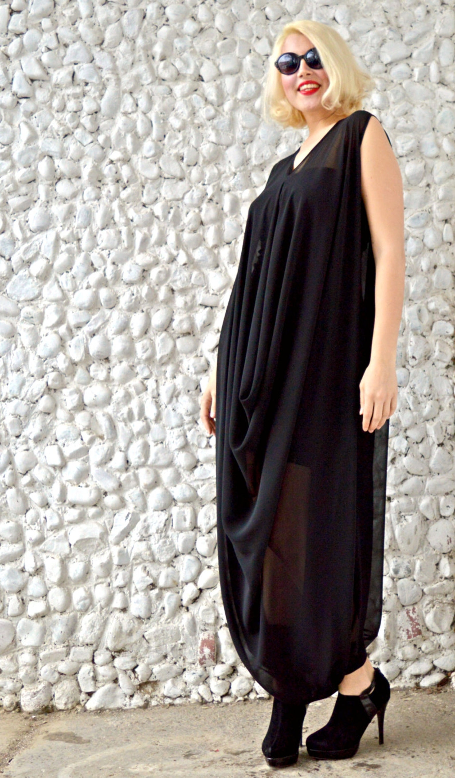 Extravagant Black Jumpsuit / Classy Sheer Jumpsuit With - Etsy
