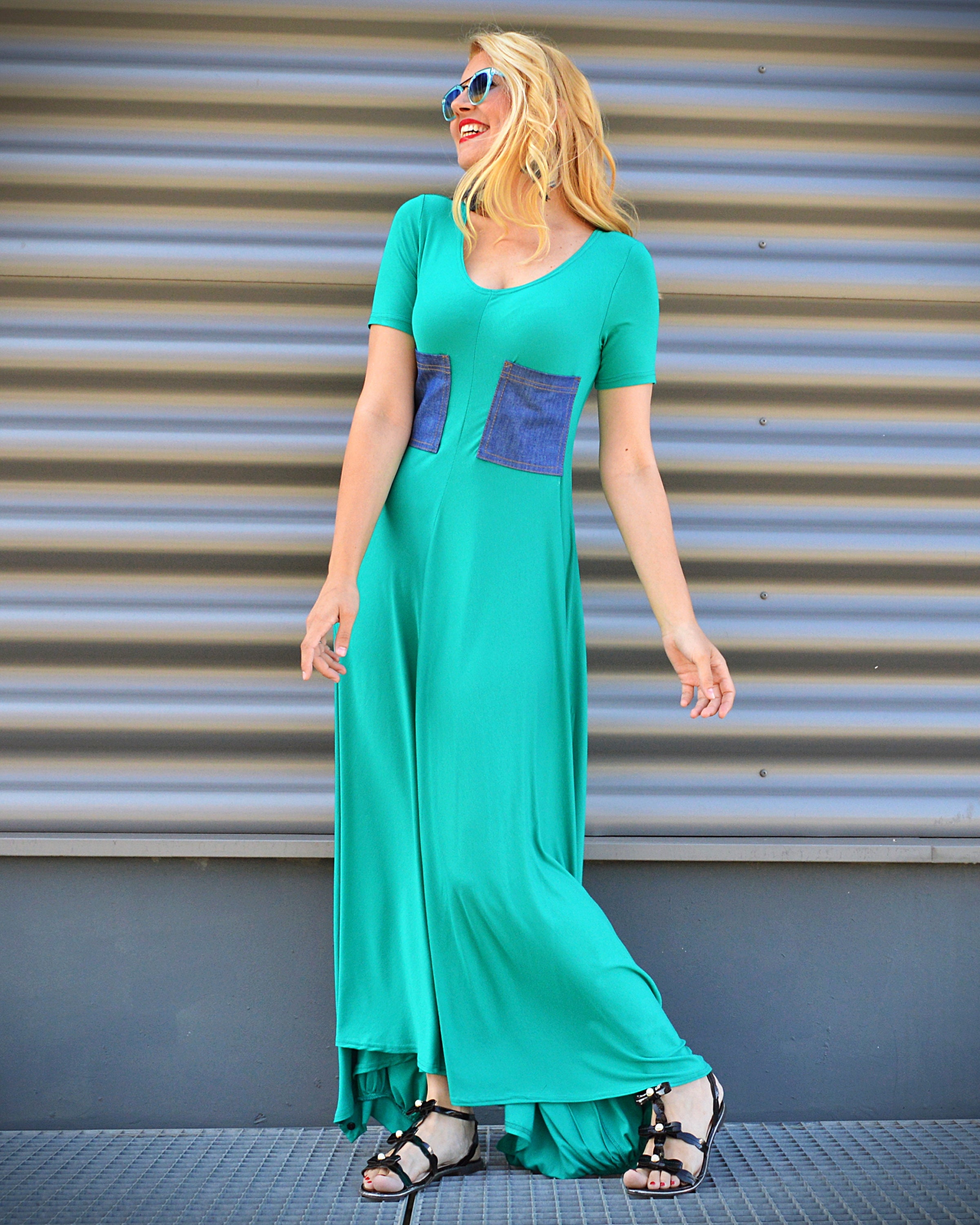 Women Drop Crotch Jumpsuit Summer Long 