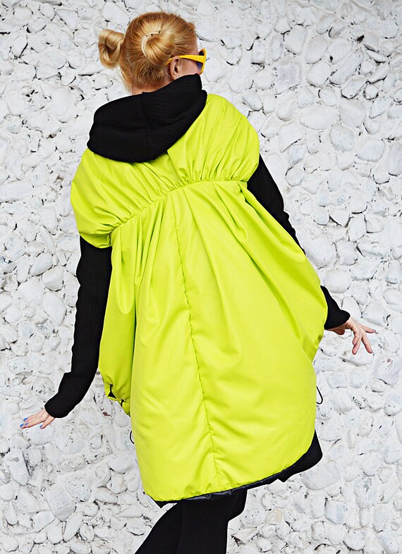 Neon yellow coat sale