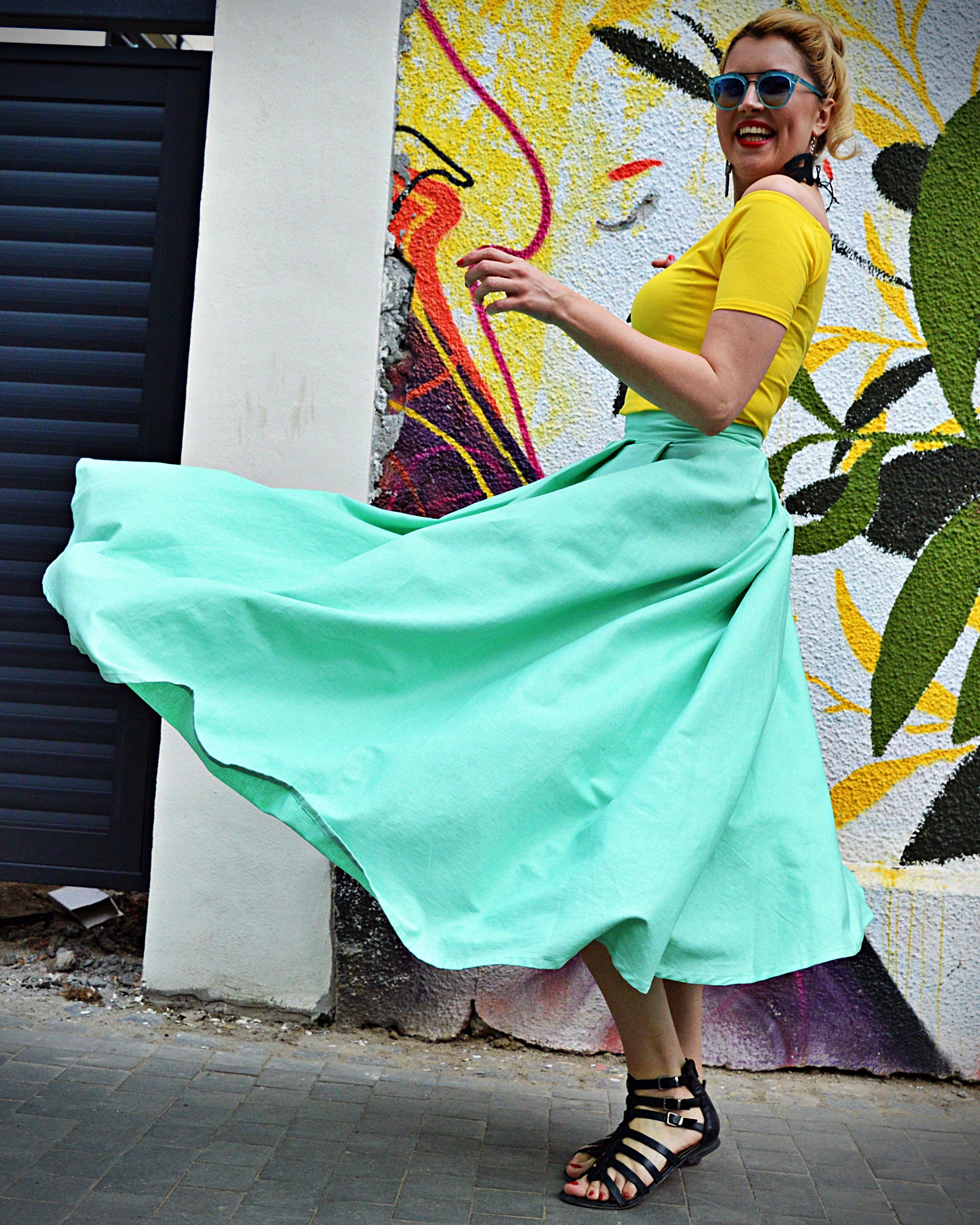 Maxi Linen Skirt Women Summer Skirt Linen Clothing Mint Linen | Etsy