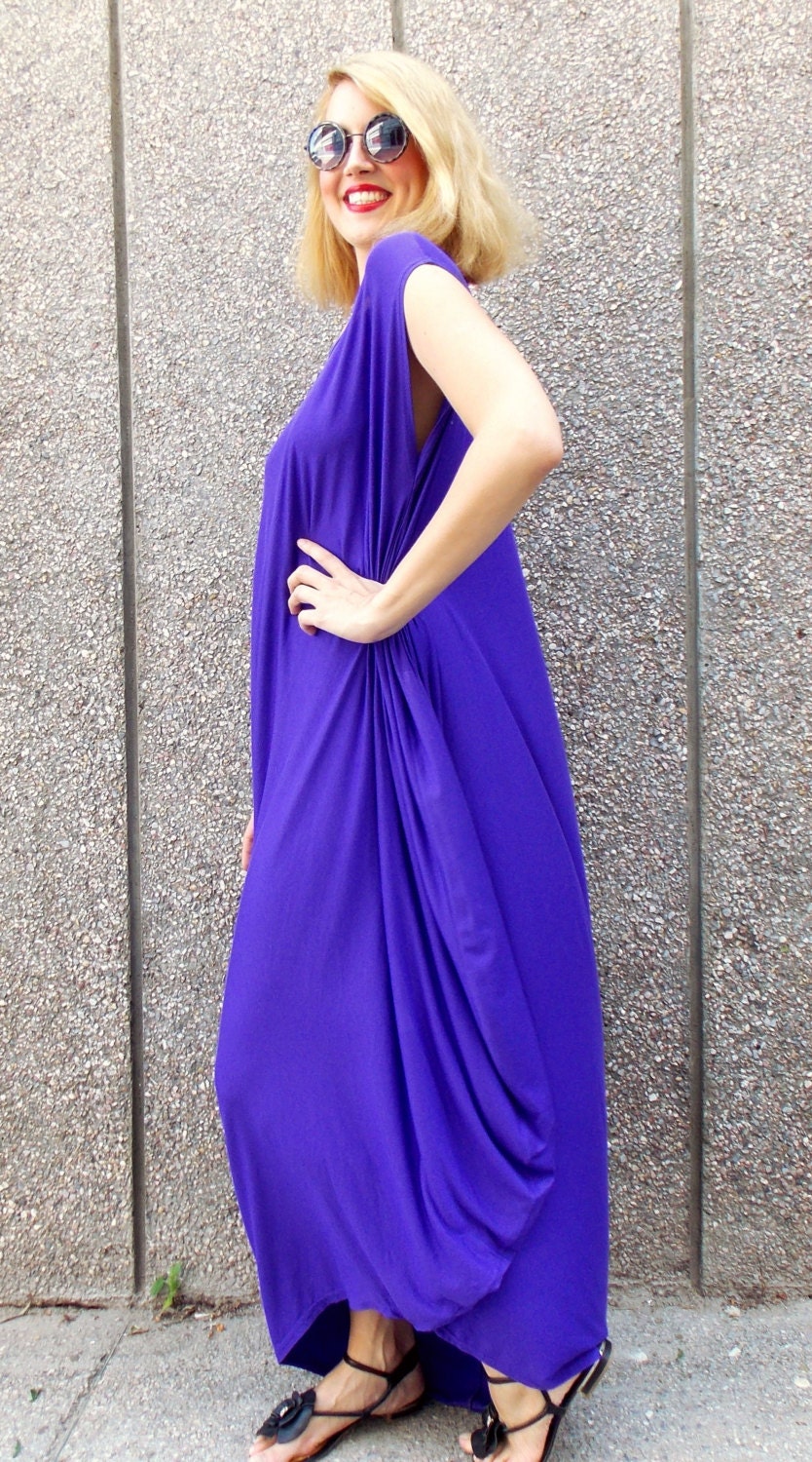 Purple Maxi Dress Plus Size Purple Caftan Summer Dress - Etsy
