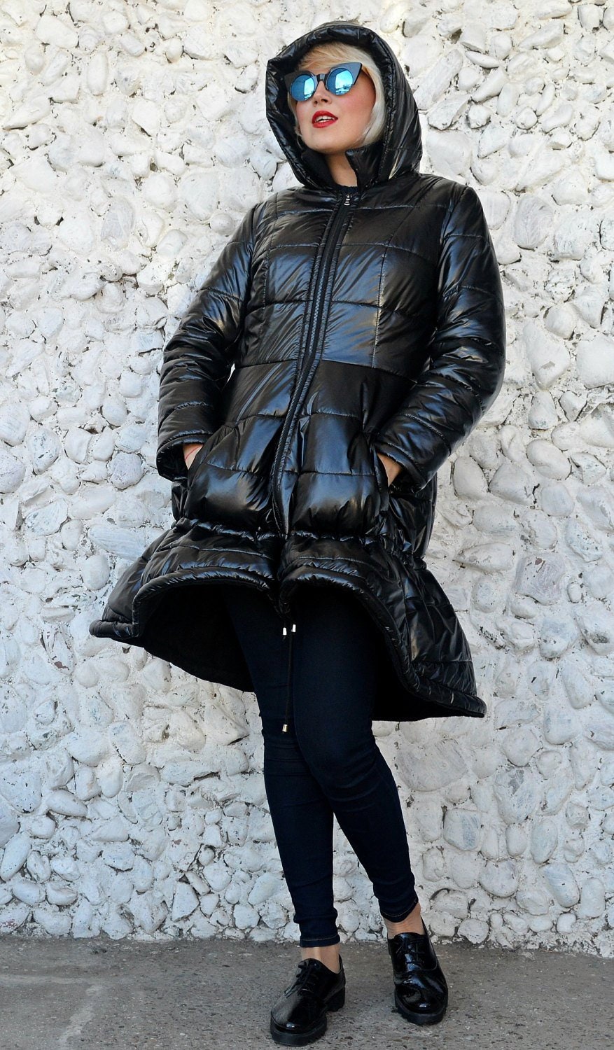 women's coats with extra long sleeves