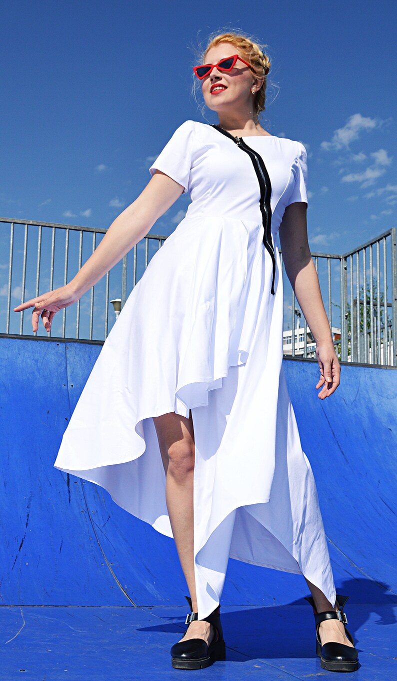 white cotton sundress wedding