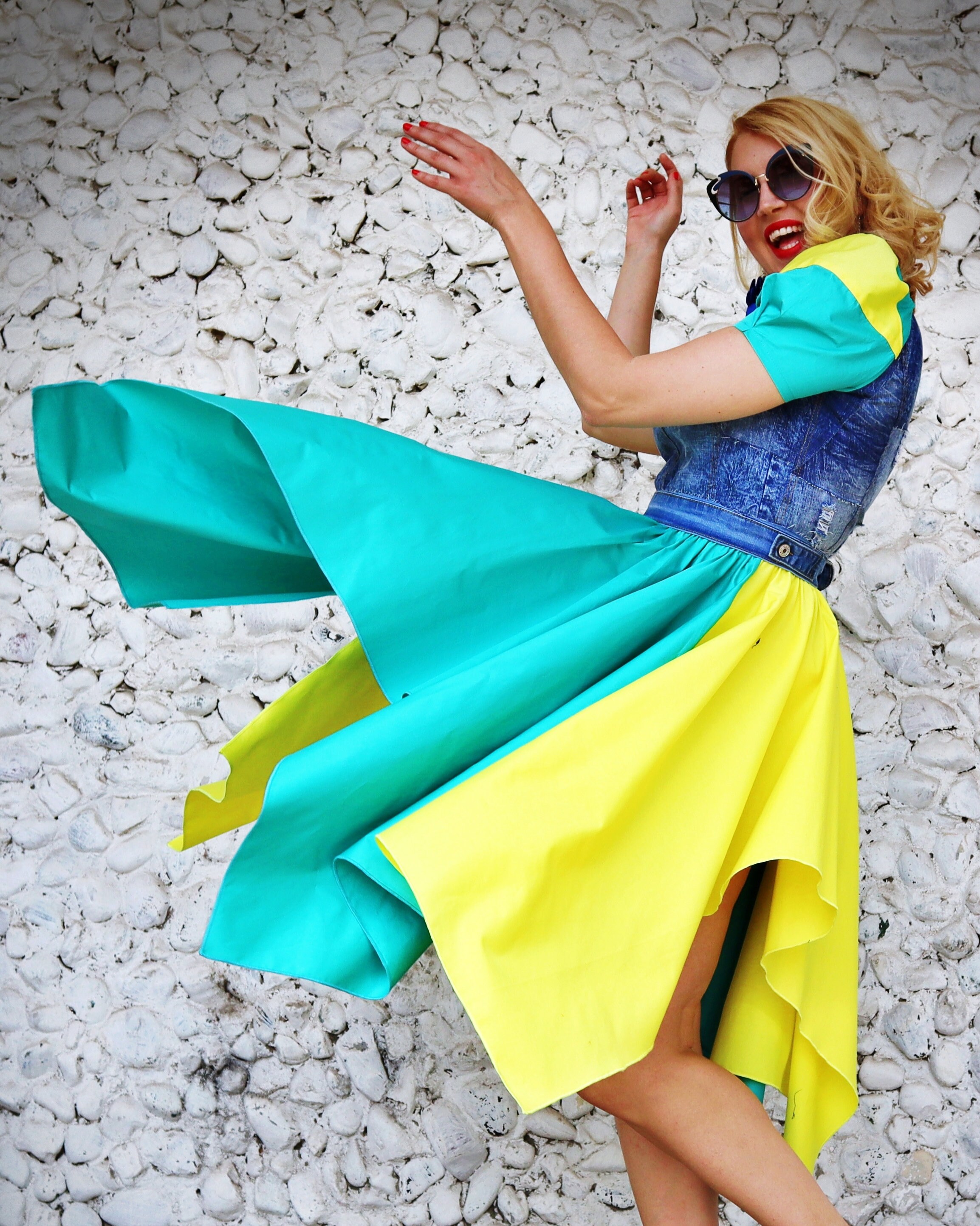 Tea Party Denim Dress Cowboy Dress 