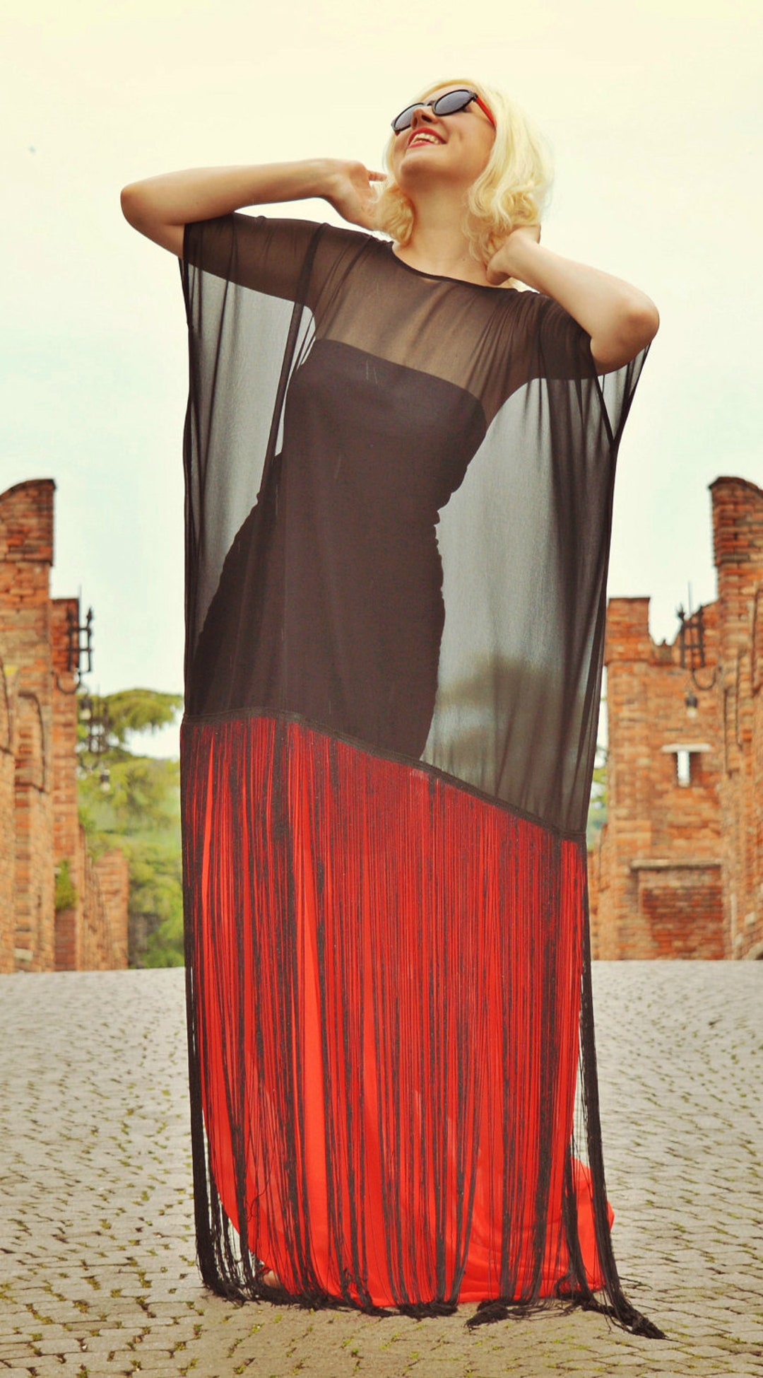 Summer Black Dress for Women Wedding Chiffon Dress Maxi Bohemian Robe