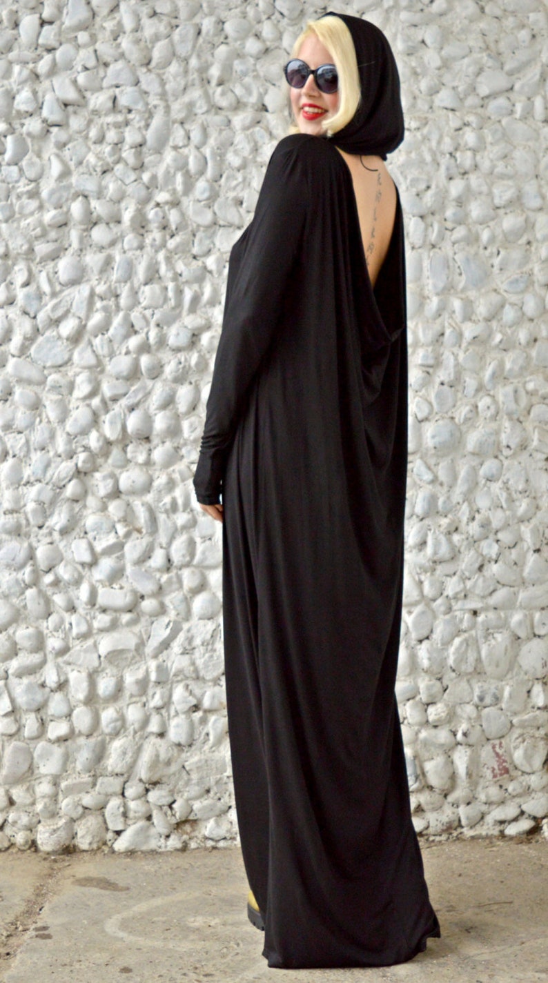 long hooded gown