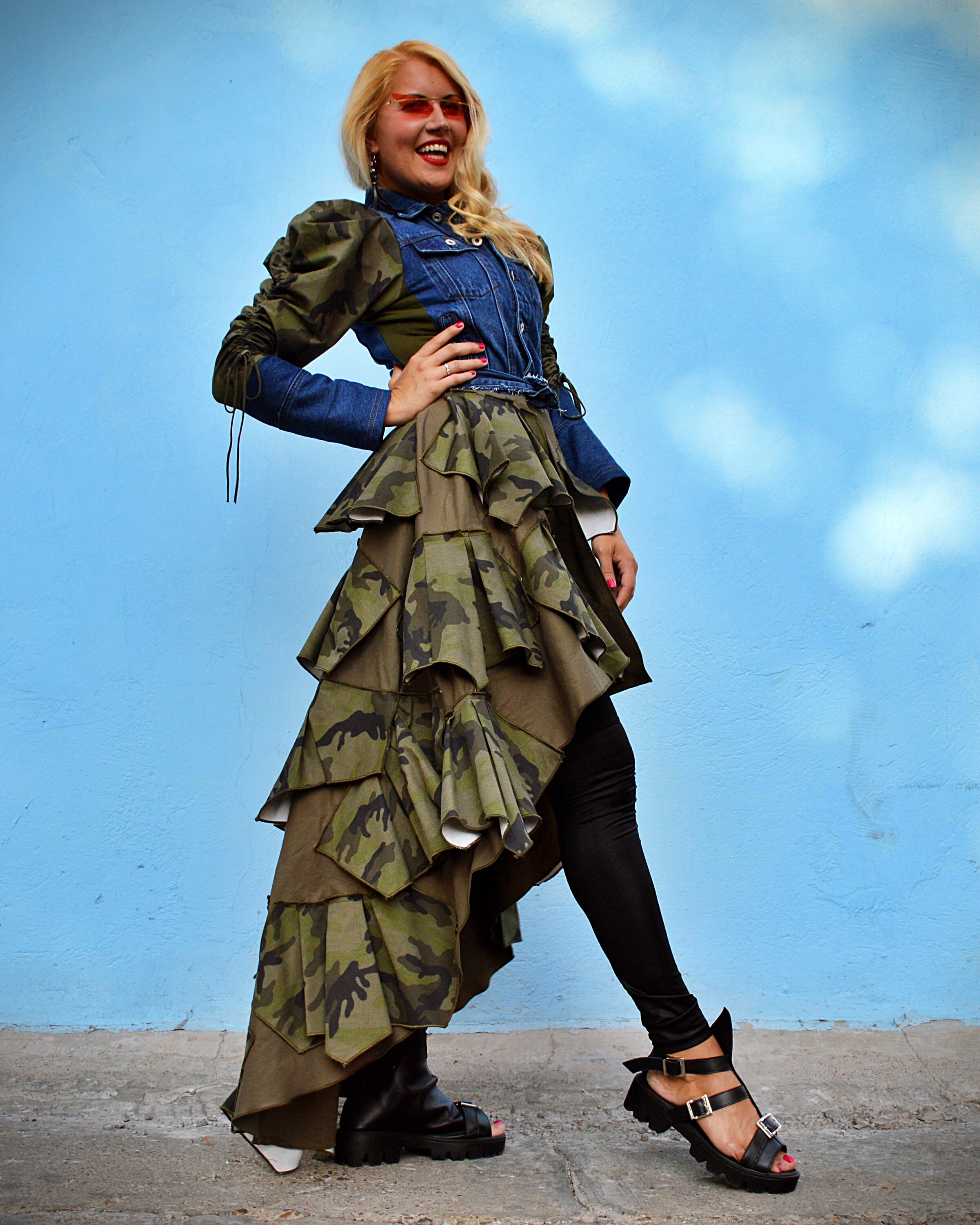 Army top fatigue skirt