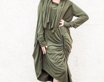 Boho Dress for Women Dress Casual Loose Dress Draped Dress TDK16 Dress with Sleeves Military Clothing Cosplay Handmade Dress Fashion Dress