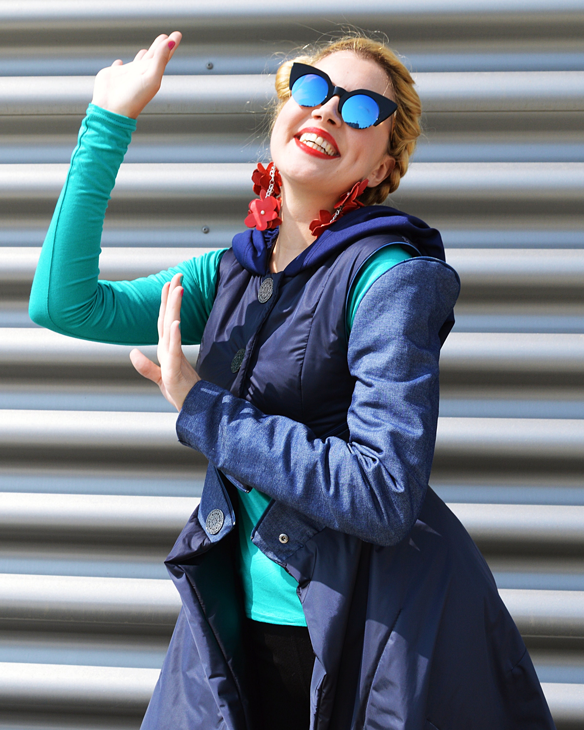 Convertible Padded Jacket, Padded Denim Jacket, Hoodie Coat