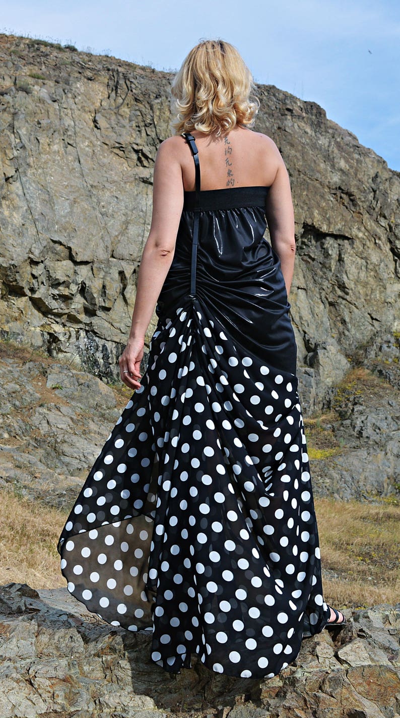 Summer Maxi Dress Polka Dot Dress Party Dress TDK262 - Etsy