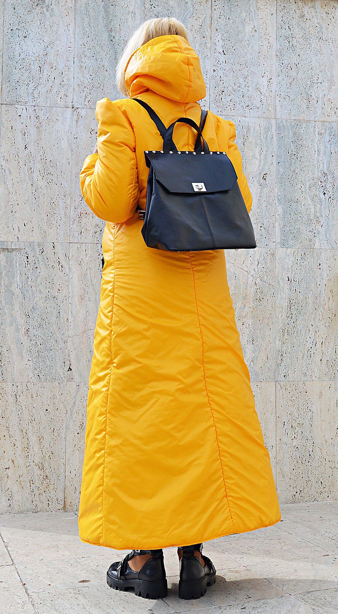 Genuine Leather Backpack Black Leather Backpack Funky Etsy