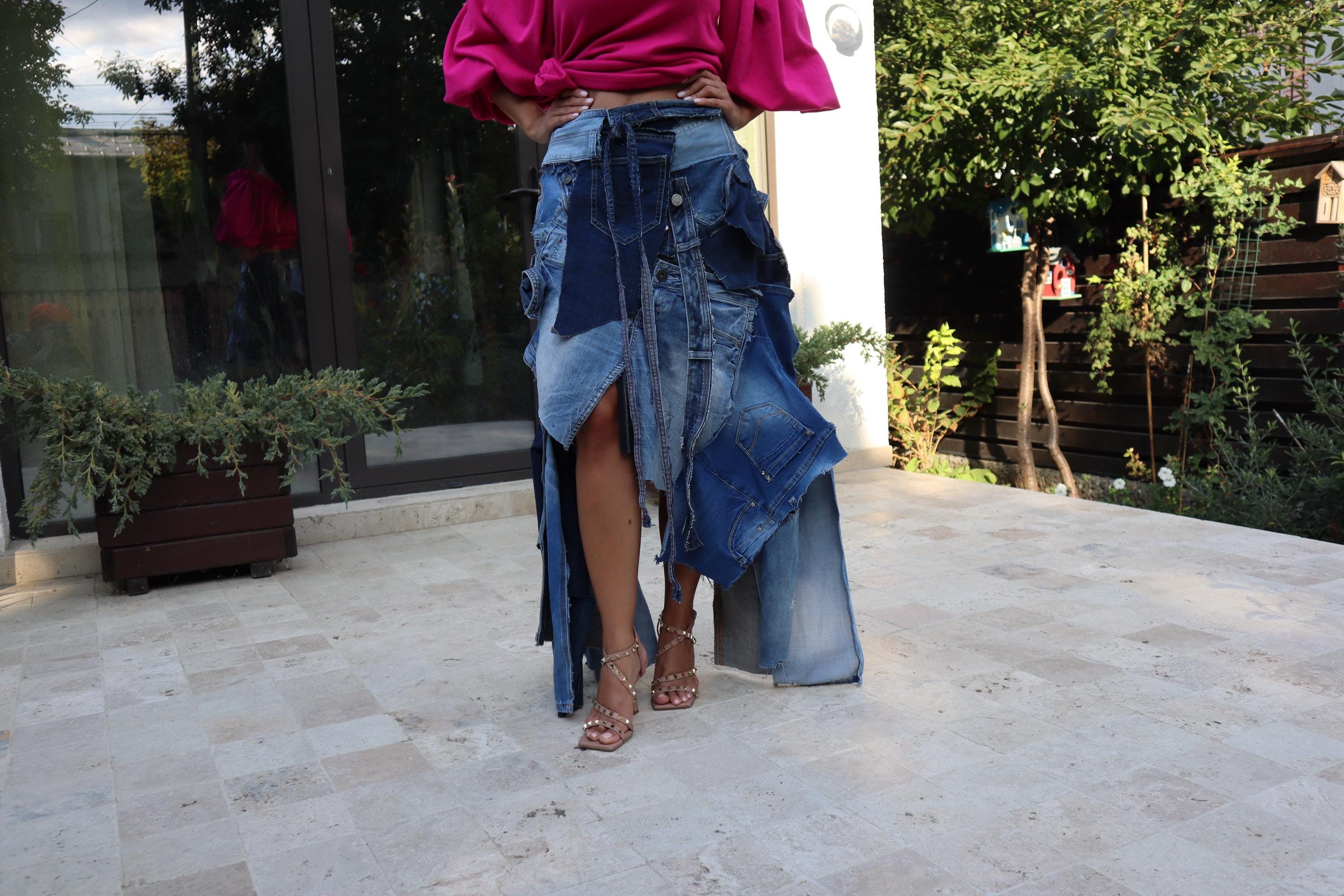 Denim skirt outfit 01 hot sale