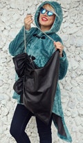 Black Leather Bag, Genuine Leather Handbag, Large Leather Tote, Black Leather Tote TLB04, TEYXO Handbag, Black Shoulderbag product logo