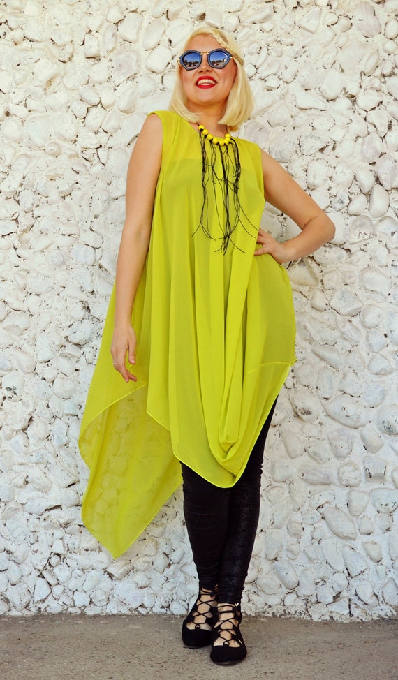 mustard chiffon top