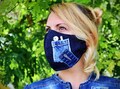 Denim Mask with Filter Pocket, Face Mask with Pocket for Headphones, 3D Face Mask with Filter Pocket, Wahsable Cotton Face Mask product logo