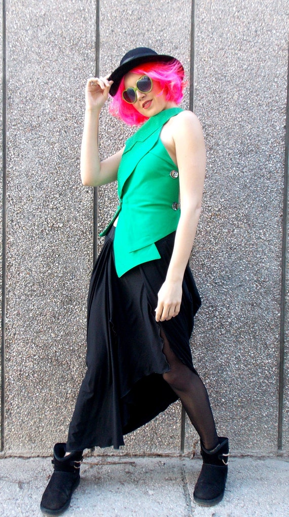 Harem Skirt Tulle Leggings / Black 