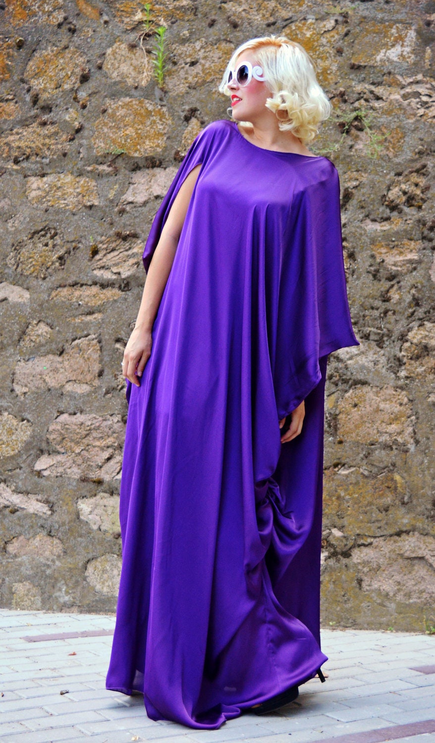 Extravagant Purple Kaftan / Summer Kaftan / Extravagant Purple - Etsy UK