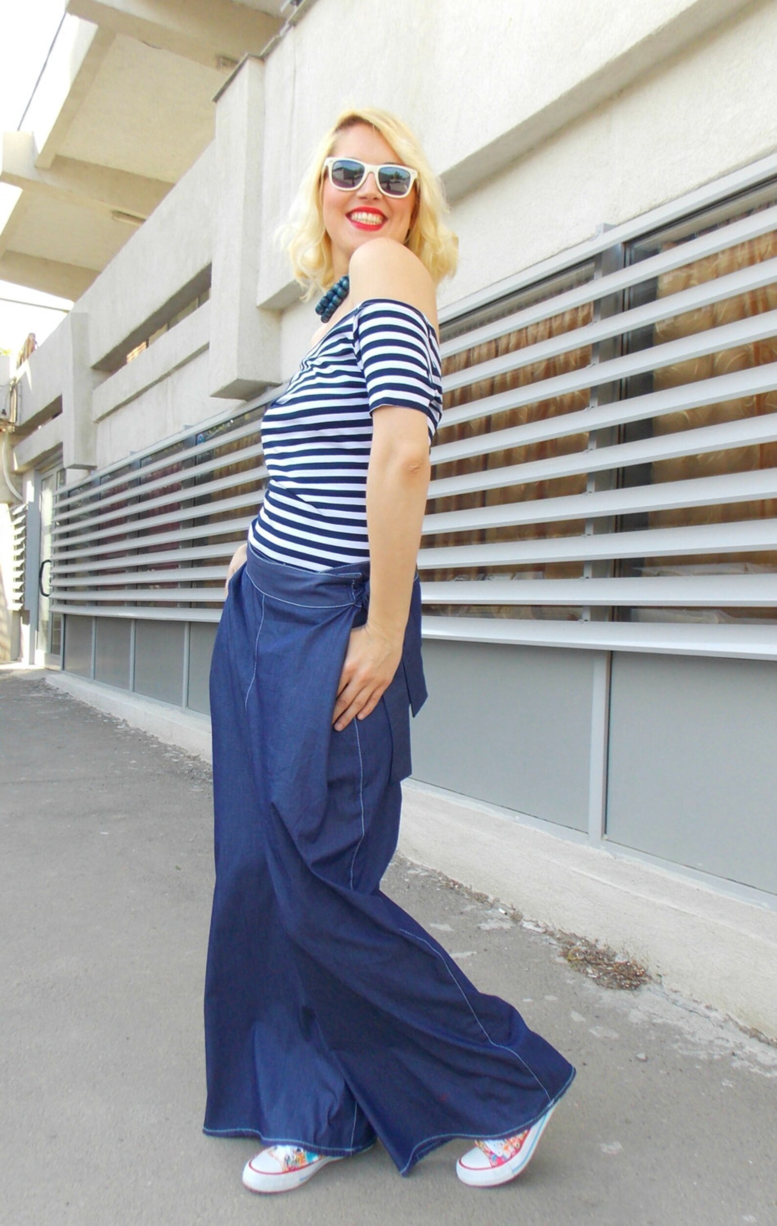 Denim Baggy Pants Baggy Jeans Denim Drop Crotch Trousers | Etsy