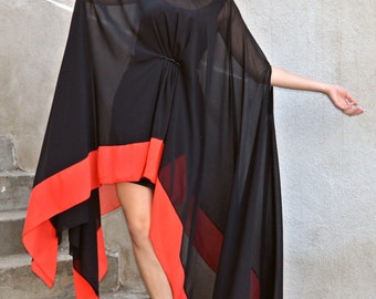 Summer Dress, Maxi Dress, Evening Dress, Beach Dress TDK151, Caftan by TEYXO, Chiffon Dress