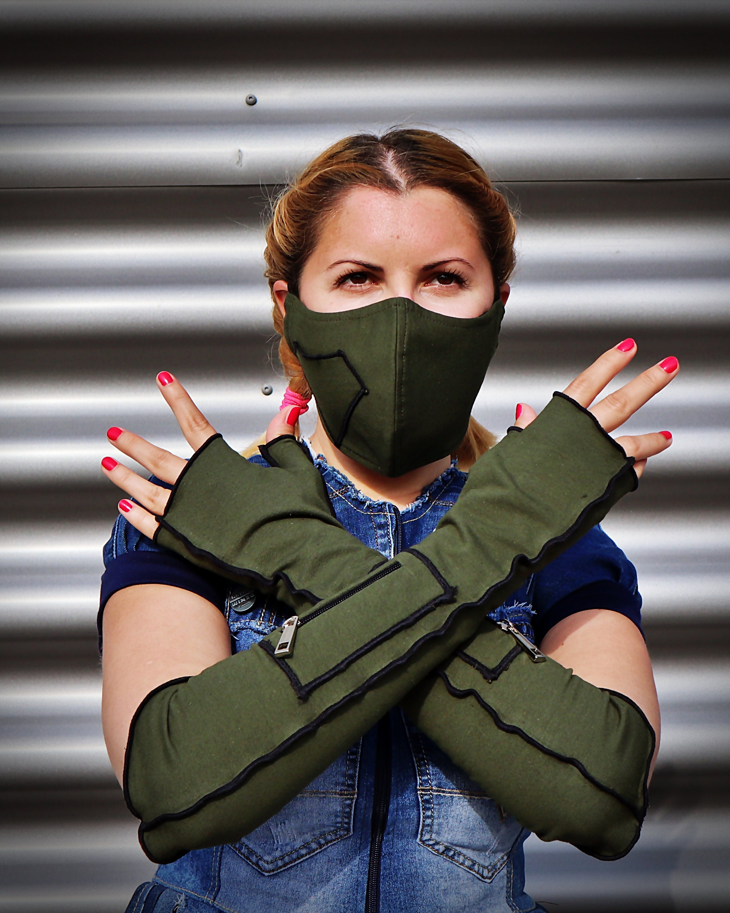 Set of Face Mask and Gloves Driving Gloves With Match Mask Face Mask With Fingerless Gloves Protective Face Mask With Arm Warmers Etsy