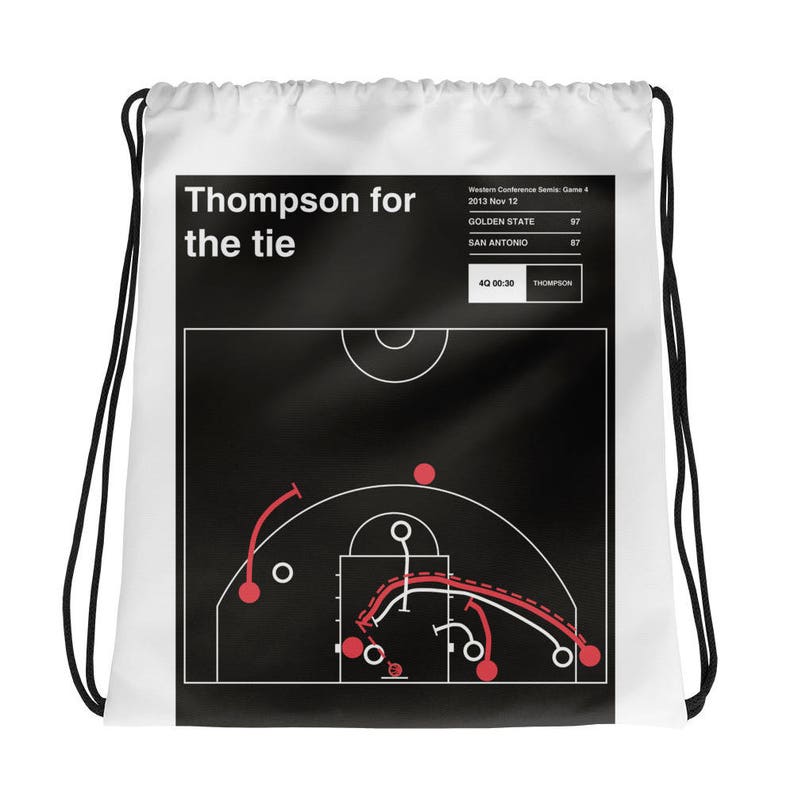 Greatest Warriors Plays Drawstring Bag 2013 Thompson for the tie