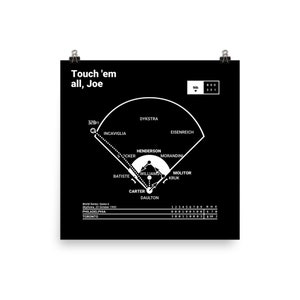Greatest Blue Jays Plays Poster: Touch 'em all, Joe (1993)