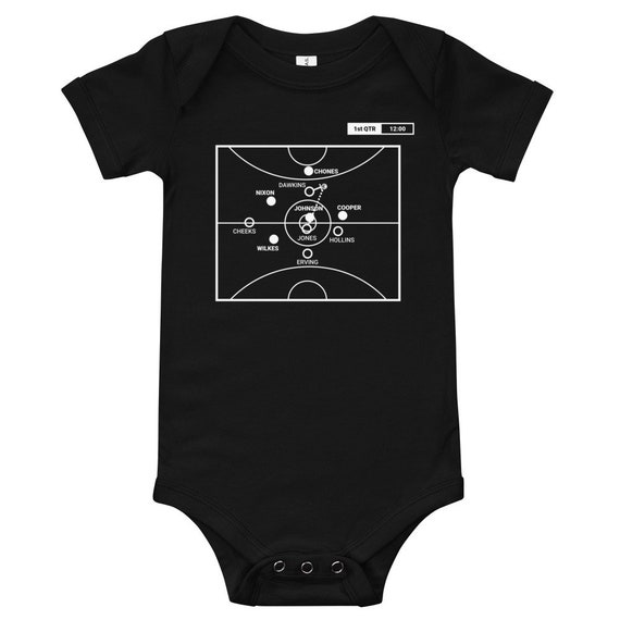Greatest Lakers Plays Baby Bodysuit: Magic Starts at Center (1980