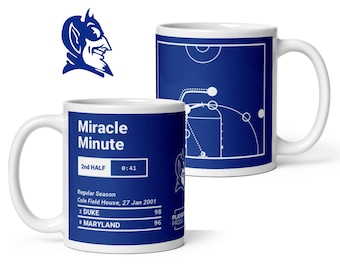 Caneca "Melhores Jogadas de Basquete da Duke": Minuto Milagroso (2001)