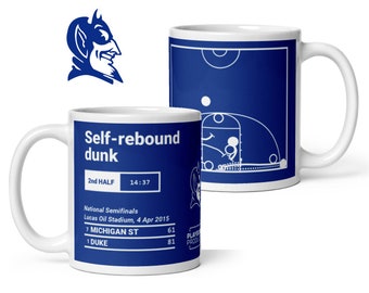 Caneca "Melhores Jogadas de Basquete da Duke": Enterrada com rebote (2015)