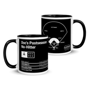 Greatest Phillies Plays Mug: Doc's Postseason No-Hitter (2010)