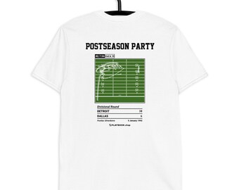 Greatest Lions Plays T-shirt: Postseason Party (1992)