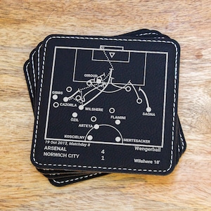 Greatest Arsenal Modern Plays: Leatherette Coasters (Set of 4)