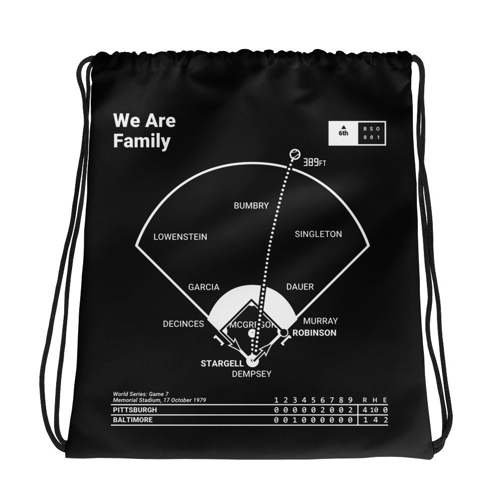 Greatest Pirates Plays Drawstring Bag We Are Family | 1979