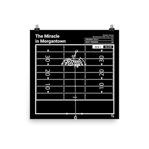 Greatest Virginia Tech Football Plays Poster: The Miracle in Morgantown (1999)