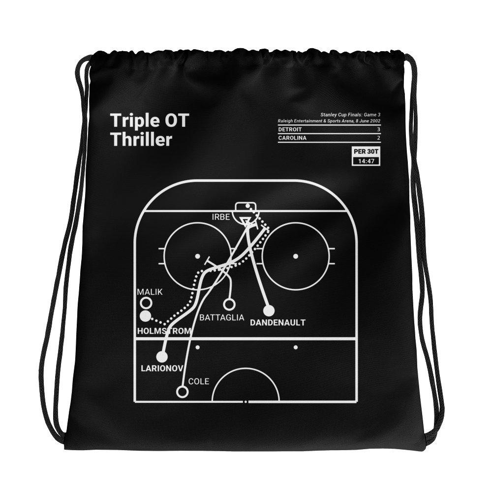 Greatest Red Wings Plays Drawstring Bag Triple Ot Thriller | 2002